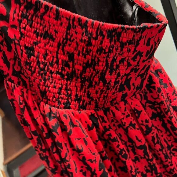 Anthropologie Red and Black Maxi Dress - Picture 11 of 13